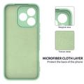 Custodia in silicone liquido con cinghia a mano per Honor X80i/600 Lite/500 Smart - Verde
