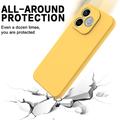 Custodia in silicone liquido con cinghia a mano per Honor X80i/600 Lite/500 Smart - Gialla