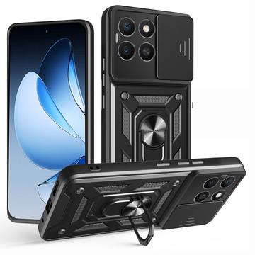 Custodia ibrida con anello rotante e protezione per fotocamera per Honor X8c