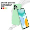 Custodia in silicone liquido con cinghia a mano per Honor X8d - Verde