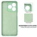 Custodia in silicone liquido con cinghia a mano per Honor X8d - Verde