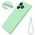 Custodia in silicone liquido con cinghia a mano per Honor X8d - Verde