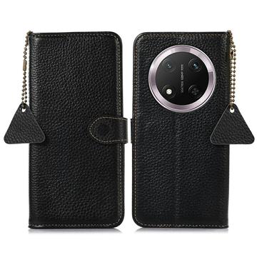 Custodia a Portafoglio in Pelle con RFID per Honor X60 Pro/X9c/Magic7 Lite - Nera
