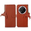 Custodia a Portafoglio in Pelle con RFID per Honor X60 Pro/X9c/Magic7 Lite - Marrone
