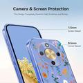Custodia in TPU con motivo floreale per Honor X70/X9d/Magic8 Lite