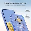 Custodia in TPU con motivo floreale per Honor X70/X9d/Magic8 Lite - Viola