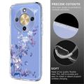 Custodia in TPU con motivo floreale per Honor X70/X9d/Magic8 Lite - Viola