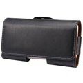 Custodia Orizzontale in Pelle Stile Holster per iPhone 5 / 5S / SE - Nera