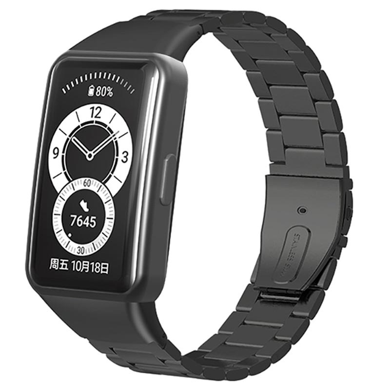 PaceBid Cinturino Compatibile con Huawei Band 6// Honor Band 6, Regolabile Cinturino in in Acciaio Inossidabile, Magnetico Cinturino Sgancio Rapido di Ricambio per Huawei Band 6- (Rose Gold