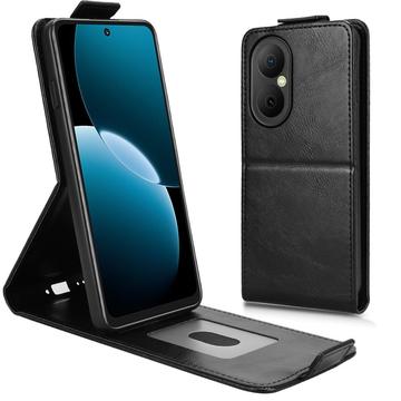 Huawei Enjoy 80 Custodia verticale con supporto - Nera