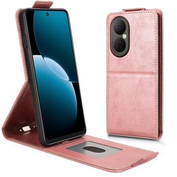 Huawei Enjoy 80 Custodia verticale con supporto - Oro rosa