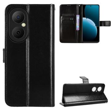 Huawei Enjoy 80 Custodia a portafoglio con supporto - Nera