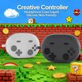 Custodia in silicone con moschettone per Huawei FreeBuds Pro 5 Retro Gamepad
