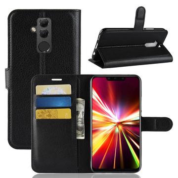 Custodia a Portafoglio per Huawei Mate 20 Lite con Chiusura Magnetica - Nera