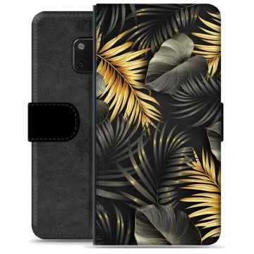 Custodia a Portafoglio Premium Huawei Mate 20 Pro - Foglie d\'oro