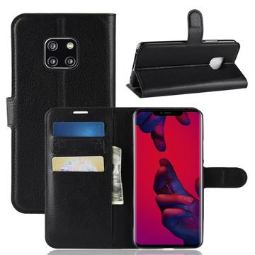 Custodia a Portafoglio per Huawei Mate 20 Pro con Chiusura Magnetica - Nera