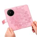 Custodia a portafoglio per Huawei Mate 70 Air serie Mandala - Rosa