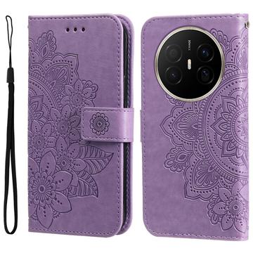 Custodia a portafoglio per Huawei Mate 70 Air serie Mandala - Viola
