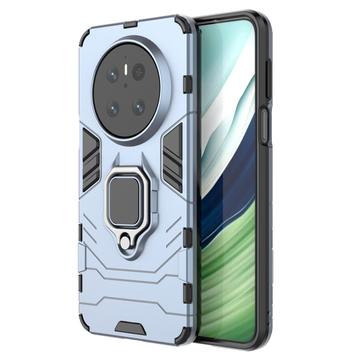 Custodia Ibrida Huawei Mate 70 con Supporto ad Anello - Blu