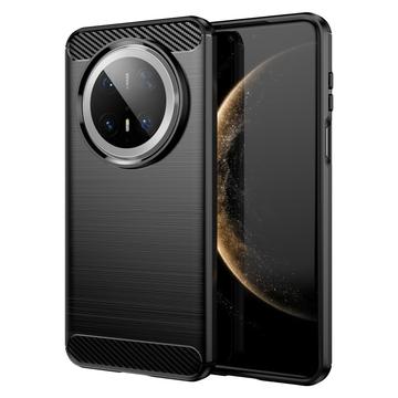 Custodia in TPU spazzolato per Huawei Mate 70 Pro/70 Pro+ - Fibra di Carbonio