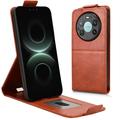 Huawei Mate 80 Pro Max Custodia verticale con supporto - Marrone