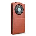 Huawei Mate 80 Pro Max Custodia verticale con supporto - Marrone