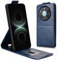 Huawei Mate 80 Pro Max Custodia verticale con supporto - Blu scuro