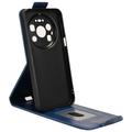 Huawei Mate 80 Pro Max Custodia verticale con supporto - Blu scuro