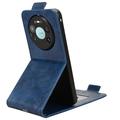 Huawei Mate 80 Pro Max Custodia verticale con supporto - Blu scuro
