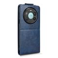 Huawei Mate 80 Pro Max Custodia verticale con supporto - Blu scuro