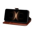 Custodia in pelle a portafoglio Huawei Mate 80 Pro Qialino Classic