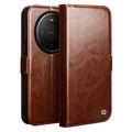 Custodia in pelle a portafoglio Huawei Mate 80 Qialino Classic
