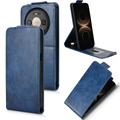 Huawei Mate 80/80 Pro Custodia verticale con supporto - Blu scuro