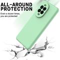 Custodia in silicone liquido con cinghia a mano per Huawei Nova 13 Pro - Verde