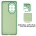 Custodia in silicone liquido con cinghia a mano per Huawei Nova 15 - Verde
