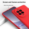 Custodia in silicone liquido con cinghia a mano per Huawei Nova 15