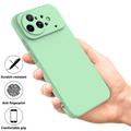 Custodia in silicone liquido con cinghia a mano per Huawei Nova 15 Ultra - Verde