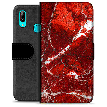 Custodia a Portafoglio Premium Huawei P Smart (2019) - Marmo Rosso