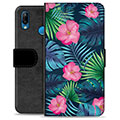 Custodia Portafoglio per Huawei P20 Lite  - Fiore Tropicale