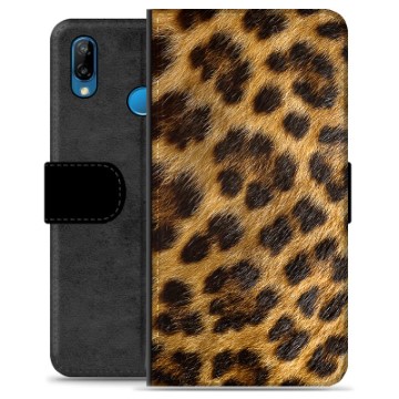 Custodia Portafoglio per Huawei P20 Lite - Leopardo