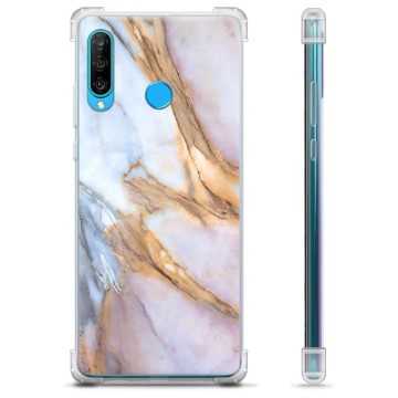 Custodia ibrida per Huawei P30 Lite - Marmo elegante