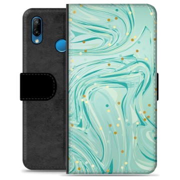 Custodia Portafoglio Premium Huawei P30 Lite - Verde Menta