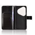 Huawei Pura 80 Pro/80 Pro+ Custodia a portafoglio con supporto - Nera