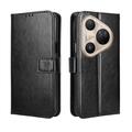 Huawei Pura 80 Pro/80 Pro+ Custodia a portafoglio con supporto - Nera