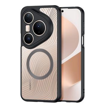 Custodia ibrida Dux Ducis Aimo compatibile con MagSafe per Huawei Pura 80 Pro/80 Pro+ - Nera