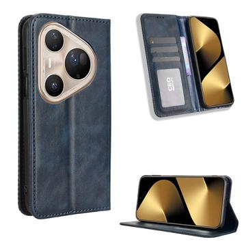 Custodia a Portafoglio con Chiusura Magnetica Retro per Huawei Pura 80 Ultra