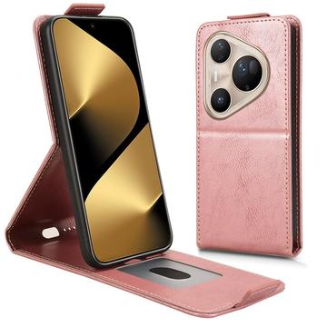 Huawei Pura 80 Ultra Custodia verticale con supporto - Oro rosa