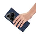 Custodia Flip Dux Ducis Skin Pro per Huawei Pura 90 Pro Max - Blu