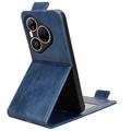 Huawei Pura 90 Pro Custodia verticale con supporto - Blu scuro
