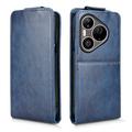 Huawei Pura 90 Pro Custodia verticale con supporto - Blu scuro